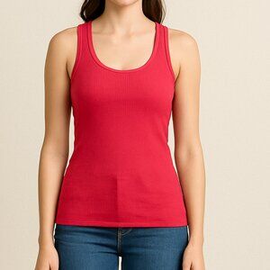American‎ Eagle Ribbed Tank Top – Hot Pink
